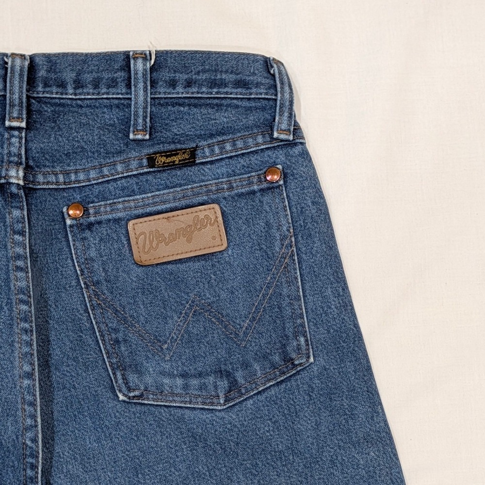 Wrangler 13MWZ Cowboy Cut Jeans Mens 31x40 Indigo Blue Straight Leg Denim